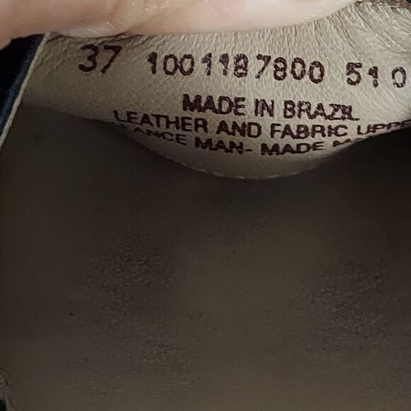 Dansko Black Leather Floral Open Toe Ankle Strap Sandals Size EU 37 | US 6.5-7 - Picture 9 of 10